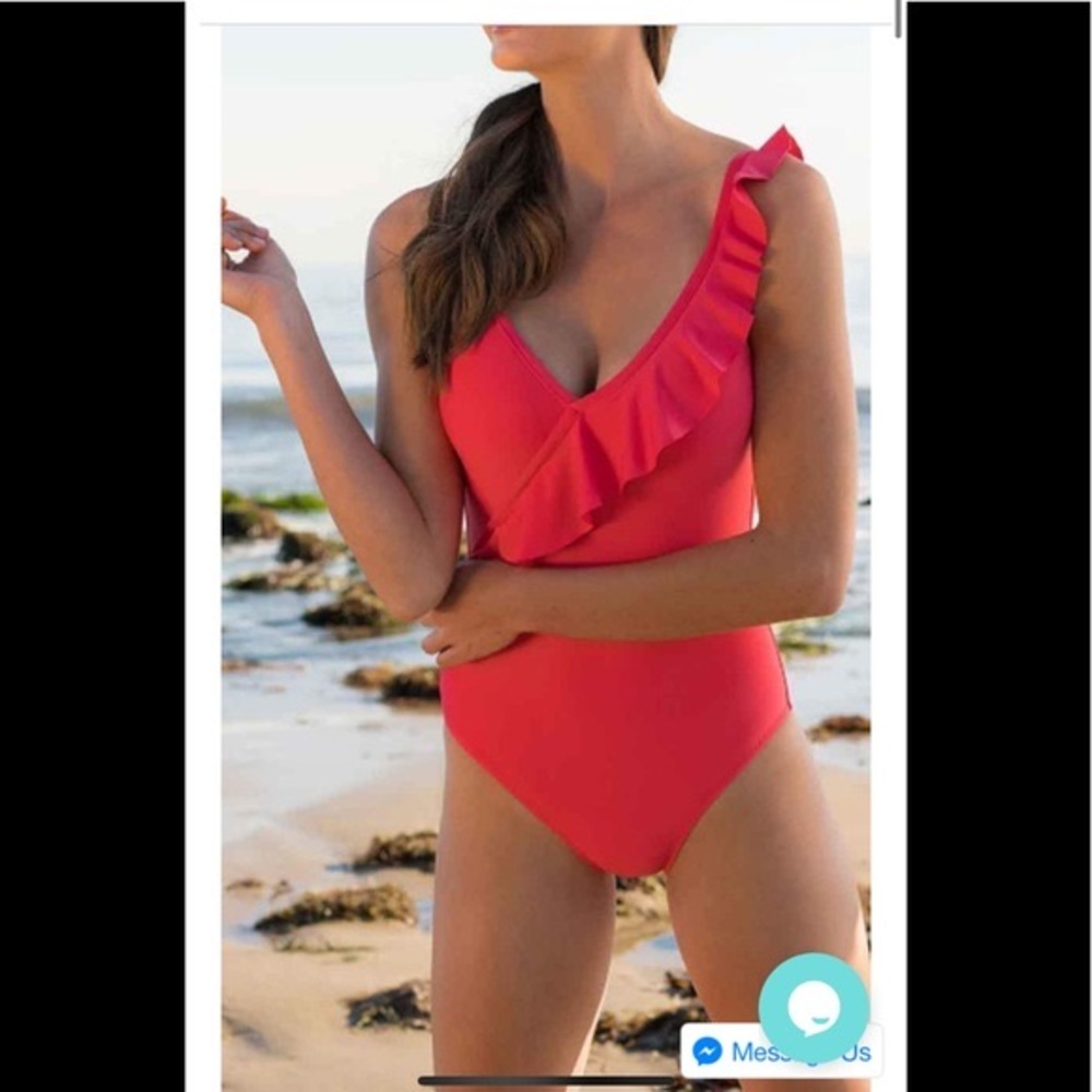 Draper James X Helen Jon Ruffle Front One Piece